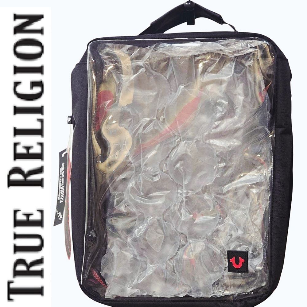 True Religion Bounce Transparent Horseshoe Logo Shoe Bag